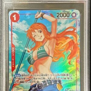 [PSA 10 Graded] Nami (Parallel/illust:Sunohara/Blue background/Wink) [R/P] {OP01-016} [Other]