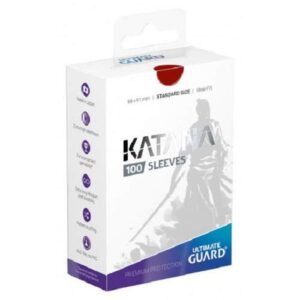 “KATANASleevesStandardSize (Red)” 100 pieces [Supply] {-} [Supply (Others)]