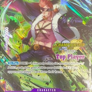 [NM-] X Drake (English version/color/Top Player/CS2023/illust:Morechand) [R] {OP01-114} [X Drake]